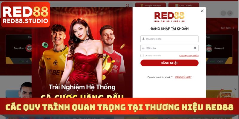 Các quy trình quan trọng tại thương hiệu RED88