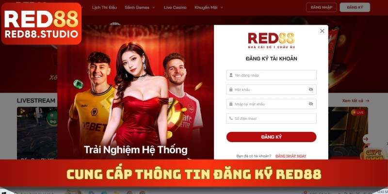 Cung cấp thông tin đăng ký Red88