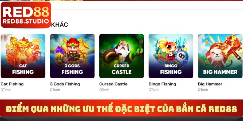 Điểm qua những ưu thế đặc biệt của bắn cá RED88