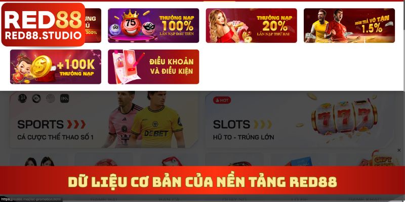 Dữ liệu cơ bản của nền tảng RED88