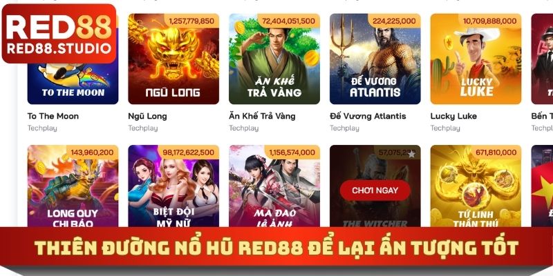 Thiên đường nổ hũ RED88 để lại ấn tượng tốt